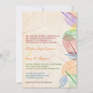 Invitación El arcoiris deja Boda