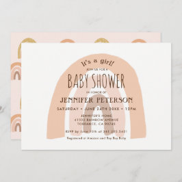 Invitación El arcoiris del Boho Pastel es un Baby Shower Chic