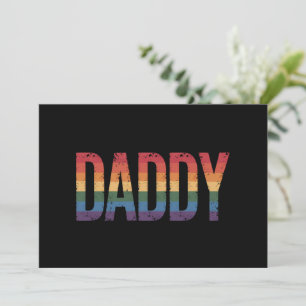 Invitación El arcoiris del Día del Padre LGBTQ, mes del orgul