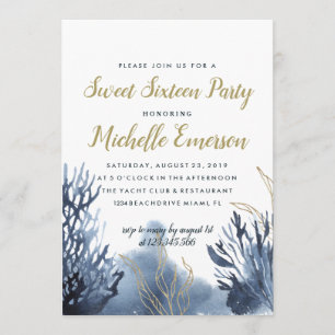 Invitación El arrecife azul  FIESTA Náutico DULCE
