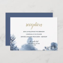 Invitación El arrecife azul | Recepción de boda náutica