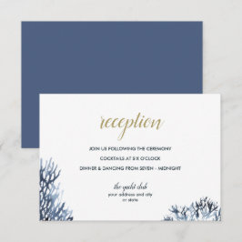 Invitación El arrecife azul | Recepción de boda náutica