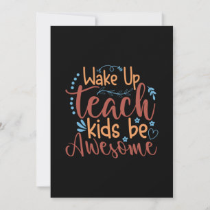 Invitación El arte del profesor despierta a los niños que ens