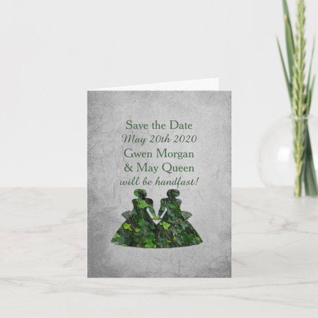 Invitación El ayuno de lesbianas de Ivy Green Ladies para sal (Anverso)