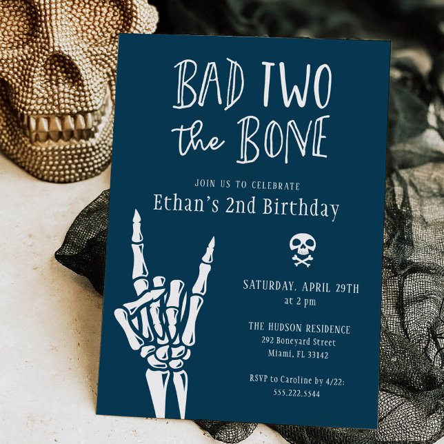 Invitación El azul de medianoche dos el Fiesta del segundo cu (Subido por el creador)
