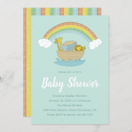 Invitación El Baby Shower Ark Boho de Noah