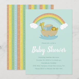 Invitación El Baby Shower Ark Boho de Noah