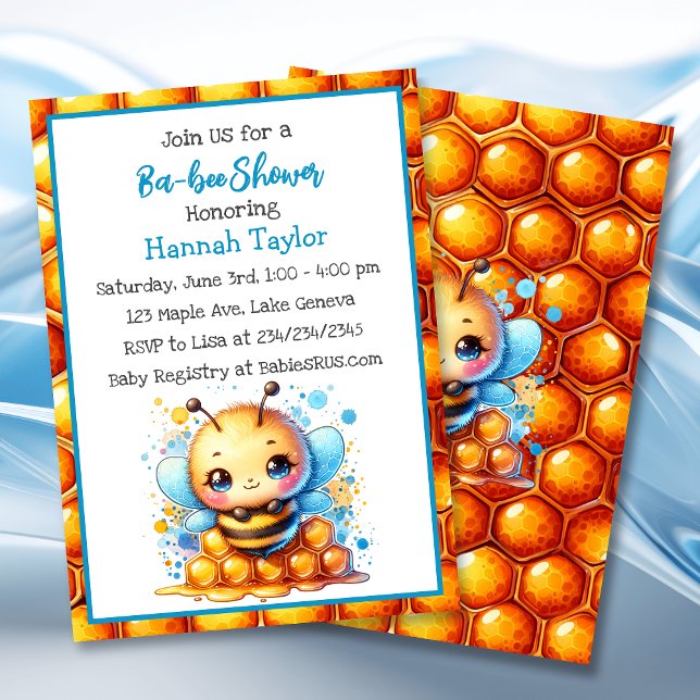 Invitación El Baby Shower de Honey Bee (Subido por el creador)