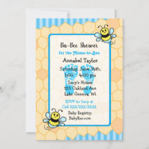 El Baby Shower de Honey Bee and Honeycomb Boy