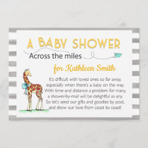 Invitación El Baby Shower de las millas