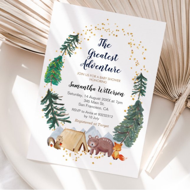 Invitación El Baby Shower más grande del bosque de aventuras (Subido por el creador)