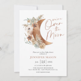 Invitación El Baby Shower neutral de género sobre el boho de