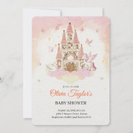 Invitación El Baby Shower real en el Castillo de los Sueños