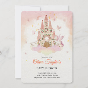 Invitación El Baby Shower real en el Castillo de los Sueños
