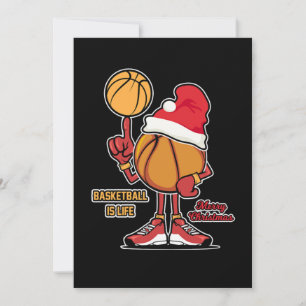 Invitación El baloncesto es regalo de un jugador deportivo de