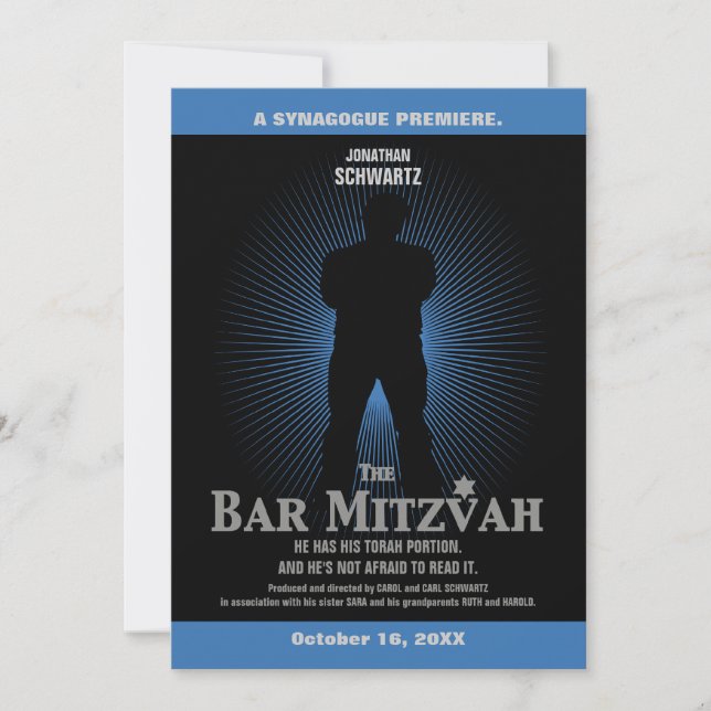 Invitación El bar de la película Mitzvah invita a la Marina N (Anverso)