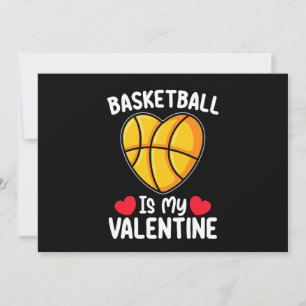 Invitación El básquetbol es mi deporte de San Valentín