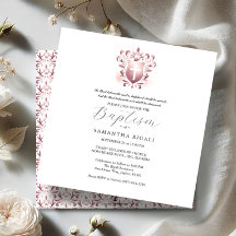 El bautismo cuadrado invita al rosa religioso