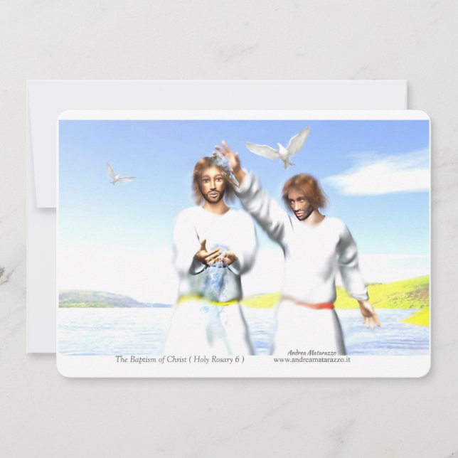 Invitación El Bautismo de Cristo (Anverso)