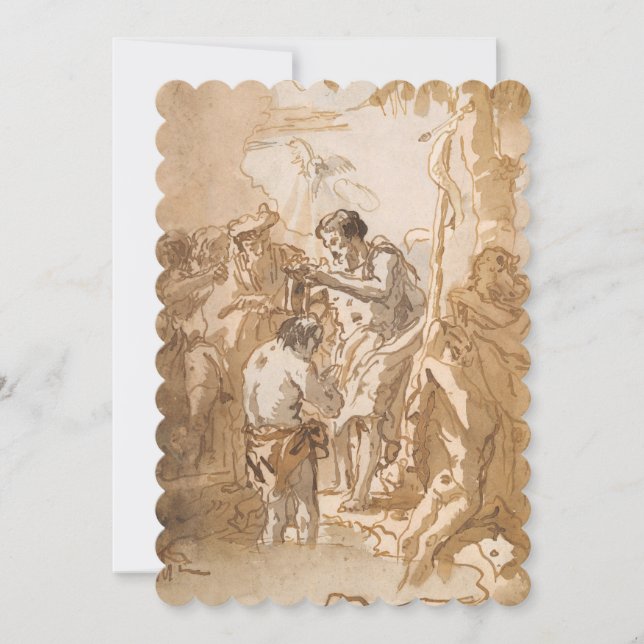 Invitación El bautismo de Jesucristo (Anverso)