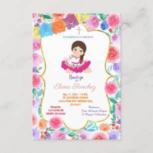 Invitación El bautismo de oro de los Chicas españoles Fiesta