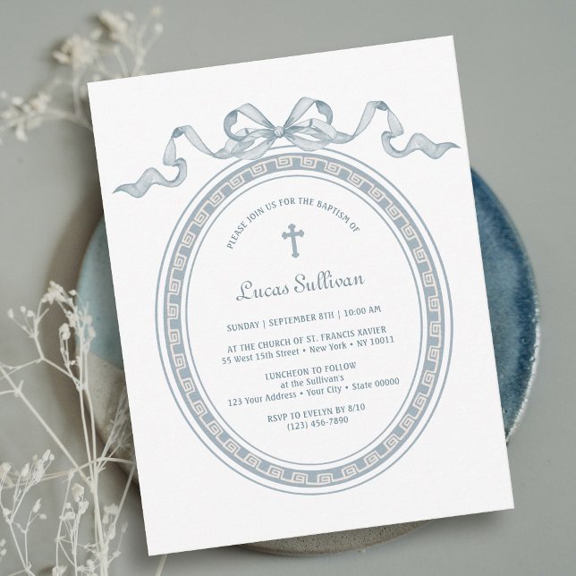 Invitación El Bautismo Griego De Marco Azul Dusto (Subido por el creador)