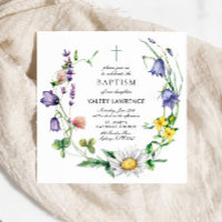 El bautismo moderno con flores silvestres