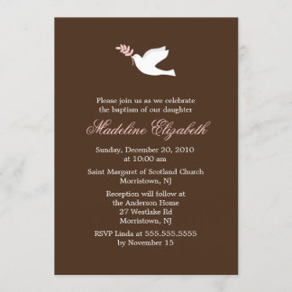 Invitación El bautismo y la cristiandad de los Chicas de Litt
