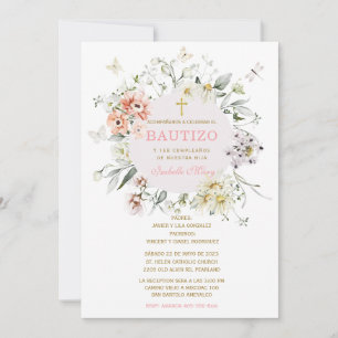 Invitación El Bautizo y primer Añito de nuestra hija