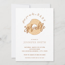 Invitación El bebé anaranjado de Sherbert asperja la