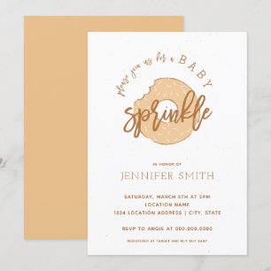 Invitación El bebé anaranjado de Sherbert asperja la