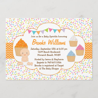 Invitación El bebé de la magdalena asperja neutral de la