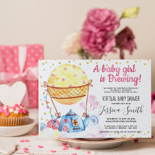 Invitación El bebé está preparando un Fiesta de té   Baby Sho