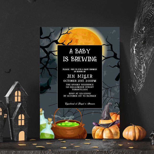 Invitación El bebé está preparando una ducha de bebé en otoño (Subido por el creador)