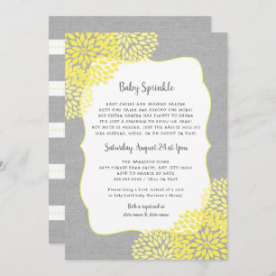 Invitación El bebé neutral Sprinkle del género invita,