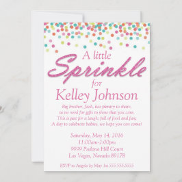 Invitación El bebé rosado asperja la ducha invita