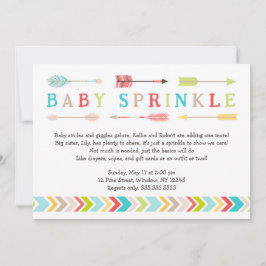 Invitación El bebé tribal asperja la ducha neutral del género