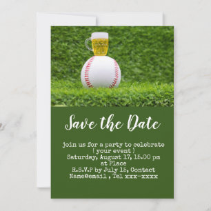 Invitación El béisbol salva la fecha con Cerveza para Fiesta