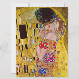 Invitación El beso de Gustav Klimt, Boda de arte victoriano