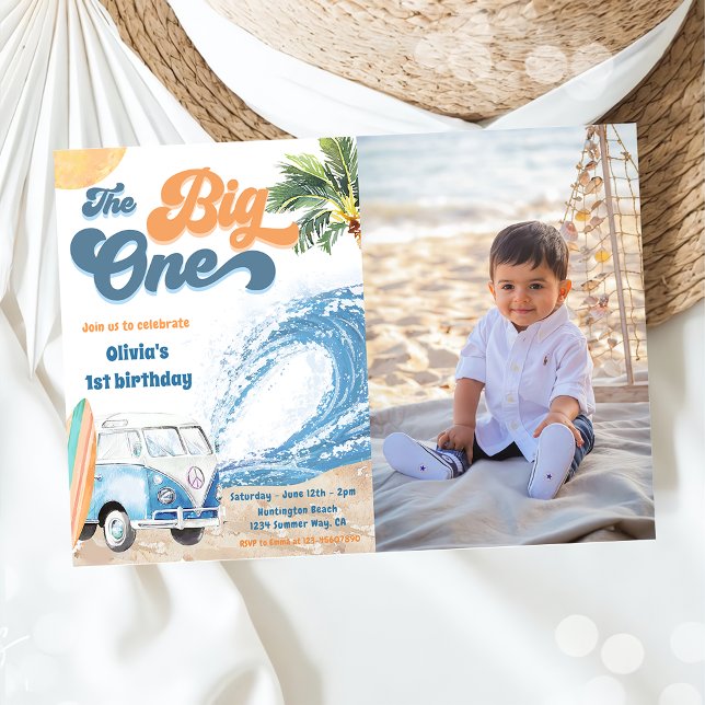 Invitación El Big One Surf Beach, primera foto de cumpleaños (Subido por el creador)