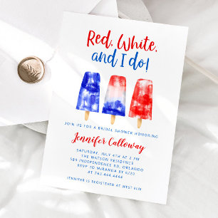 Invitación El blanco rojo y yo hacemos ducha de novias el 4 d