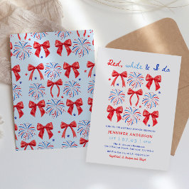 Invitación El blanco rojo y yo hacemos ducha de novias el 4 d