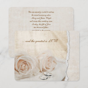 Invitación El boda Anda Sobre La Renovación Del Voto Biblial