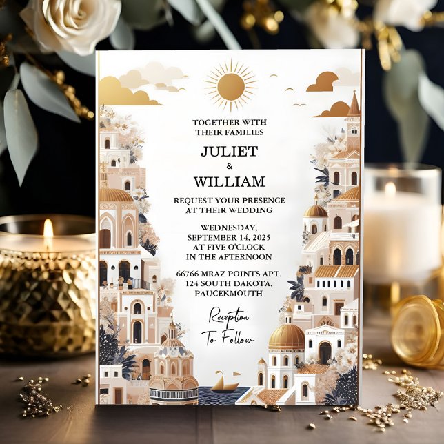 Invitación El Boda Casual Sorrento italiano de la Toscana (Subido por el creador)