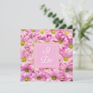 Invitación El Boda de bonito Pink Daisy