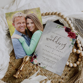 Invitación El Boda de las Flores Clásicas