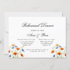 Invitación El Boda de las flores silvestres del embrión de ve