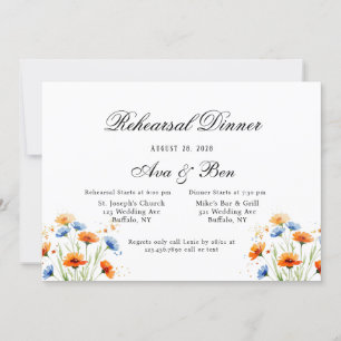 Invitación El Boda de las flores silvestres del embrión de ve