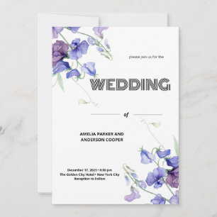 Invitación El Boda de los bloggers blancos con encanto