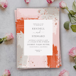 Invitación El Boda del Arist es moderno y moderno